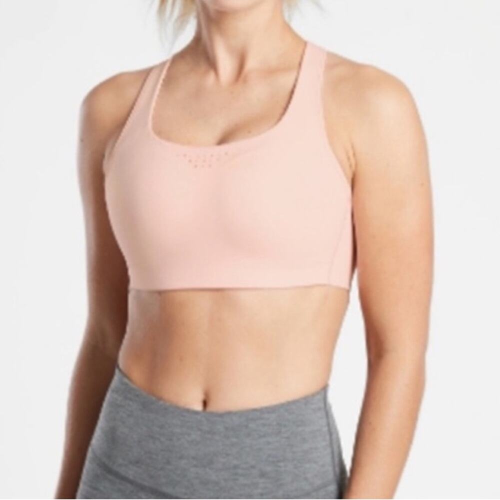 Athleta pink Phenomena B-DD crossback sports bra NWT, 40DD
